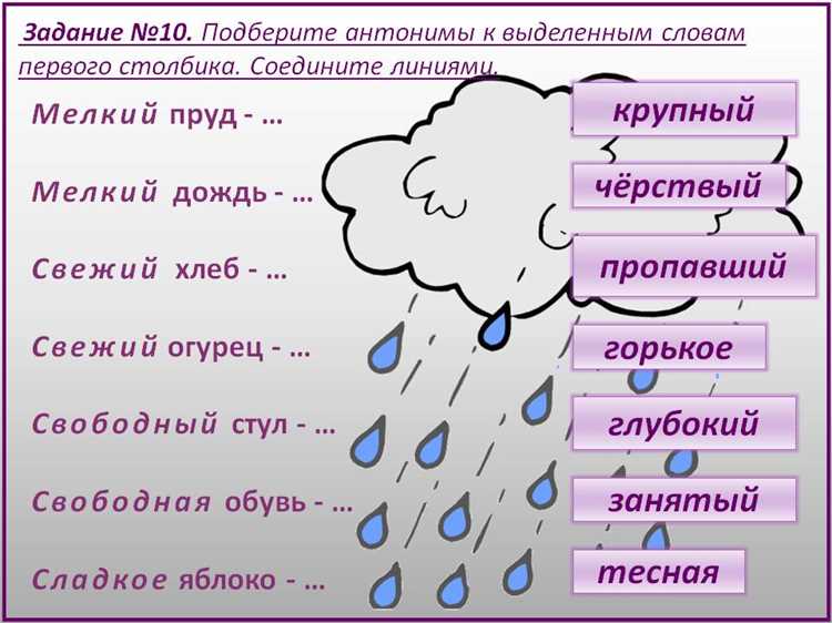Определение противоположного значения к слову 