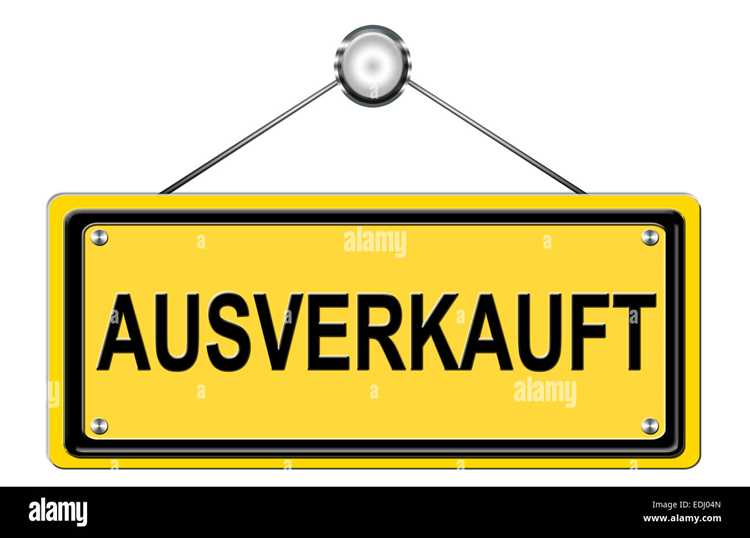 Примеры использования термина Ausverkauft