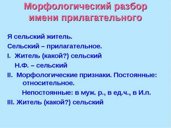 Определение части речи данного слова