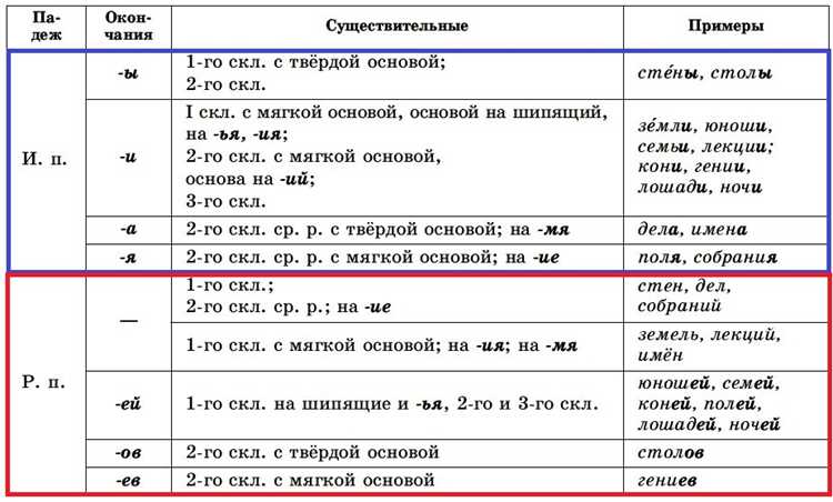 Склонение прилагательных: особенности и примеры