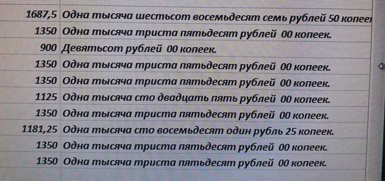 Значение разделительных знаков при написании суммы