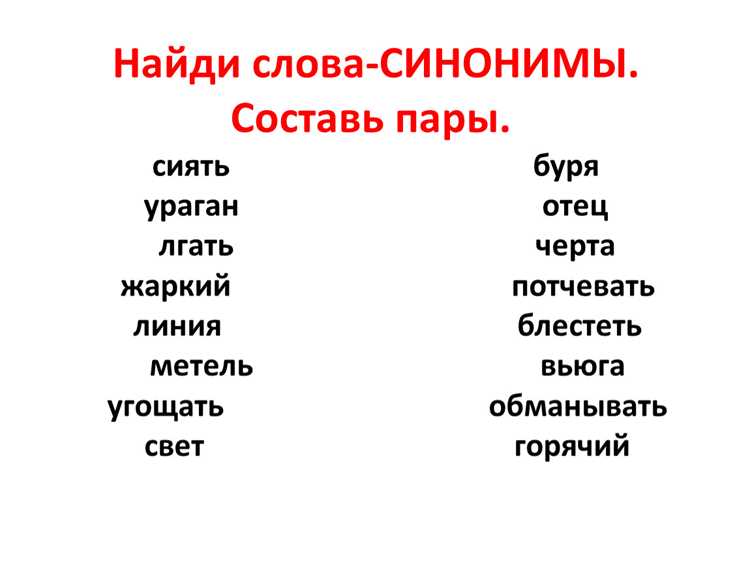 Инструменты и ресурсы поиска синонимов
