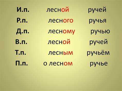 Использование прилагательных в дательном падеже