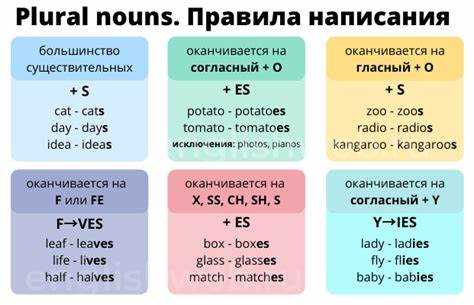Сравнение с другими существительными женского рода